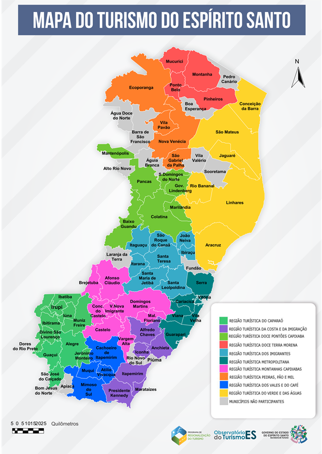Governo ES Conheça o novo Mapa do Turismo do Espírito Santo